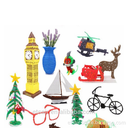Metal 3D Printer DIY Easter Butterfly Pompon Ornament Craft Arts & Easter Crafts Kits